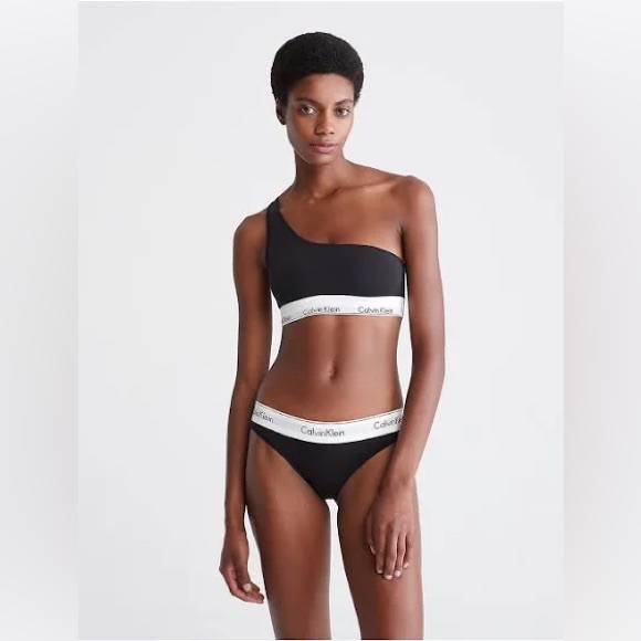 Calvin Klein NWT XL Black One Shoulder Bra - Picture 3 of 3